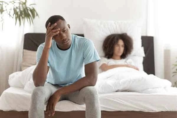 Man upset about ED symptoms Greater Manchester